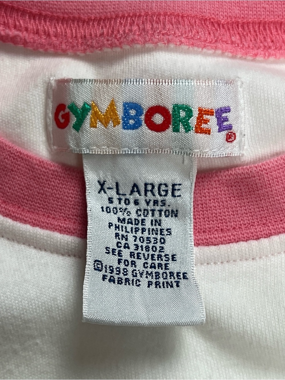 Gymboree Vintage 1998 Spring Is In The Air Embroidered Ringer Shirt 5 6 XL - Picture 12 of 14